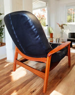 REFINISHED Mid Century Modern R.Huber Teak SCOOP Lounge Chair 3