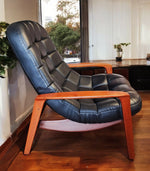 REFINISHED Mid Century Modern R.Huber Teak SCOOP Lounge Chair 5
