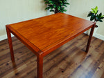 REFINISHED Mid Century Modern Rosewood Table w 2 Leaves 54
