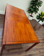 REFINISHED Mid Century Modern Rosewood Table w 2 Leaves 54