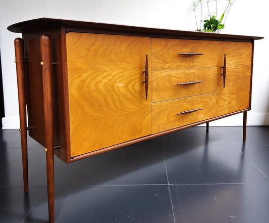 REFINISHED Mid Century Modern Ruspan Sideboard by Russell Spanner