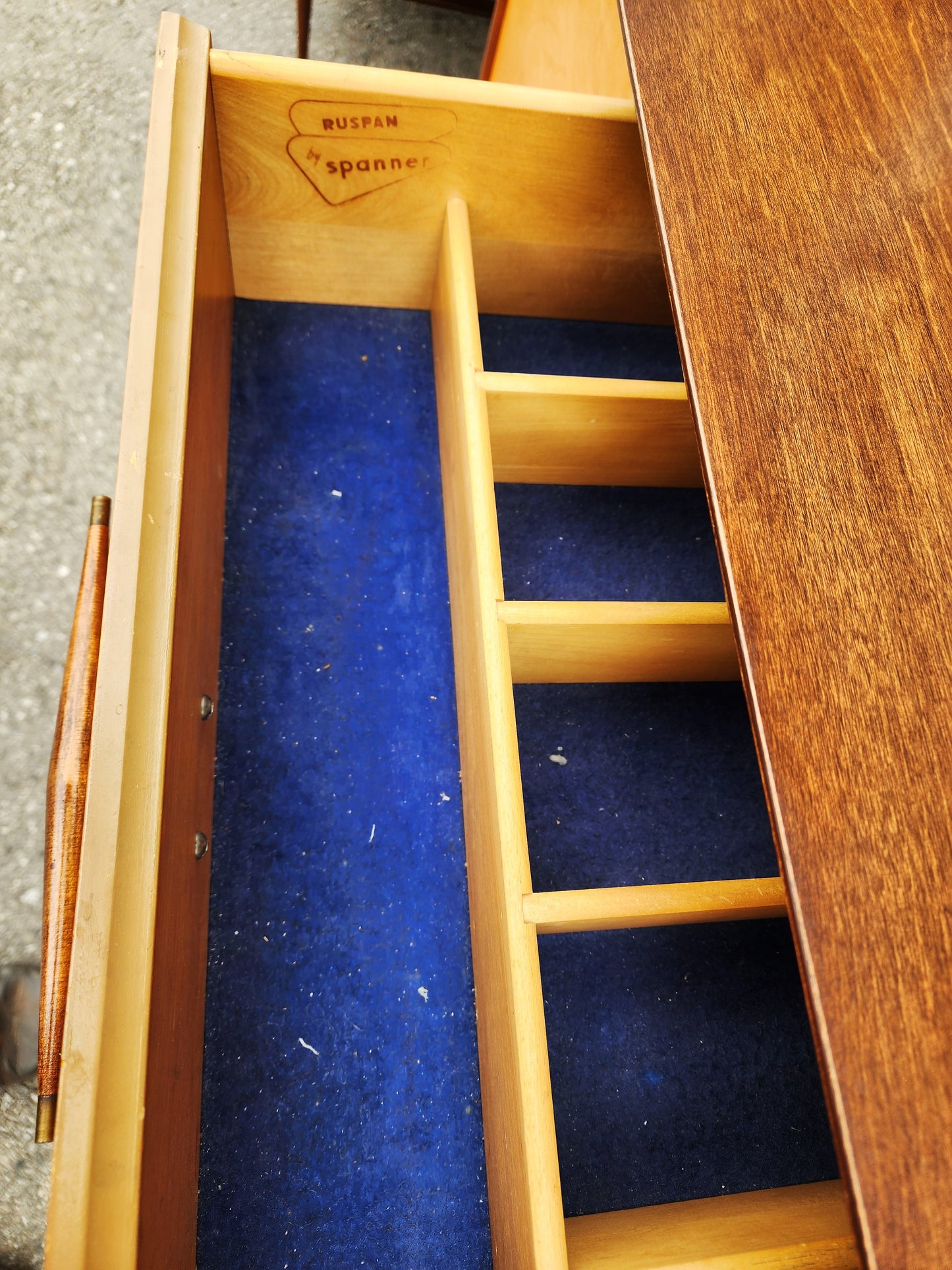 REFINISHED Mid Century Modern Ruspan Sideboard by Russell Spanner