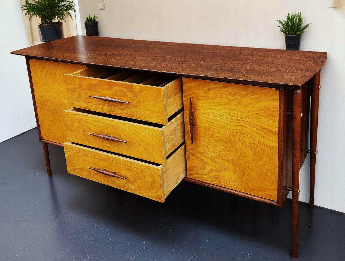 REFINISHED Mid Century Modern Ruspan Sideboard by Russell Spanner