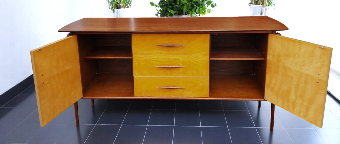 REFINISHED Mid Century Modern Ruspan Sideboard by Russell Spanner