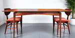 REFINISHED MCM Russell Spanner Dining Table & 6 REUPHOLSTERED Chairs 8