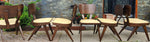 Choose Fabric***REFINISHED Mid Century Modern Russell Spanner Catalina Table & 6 Chairs 4