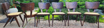 Choose Fabric***REFINISHED Mid Century Modern Russell Spanner Catalina Table & 6 Chairs 11