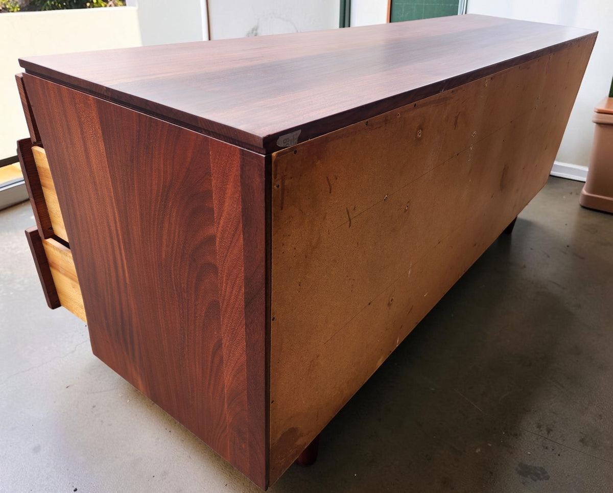 REFINISHED Mid Century Modern SOLID TEAK Dresser by J. Kuypers for Imperial