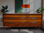 REFINISHED Mid Century Modern SOLID TEAK Dresser by J. Kuypers for Imperial 2
