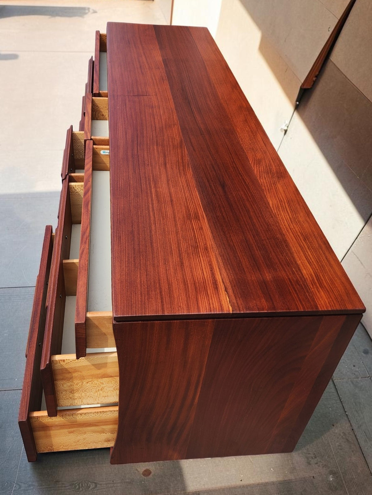 REFINISHED Mid Century Modern SOLID TEAK Dresser by J. Kuypers for Imperial