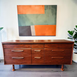 REFINISHED Mid Century Modern SOLID TEAK Dresser by J. Kuypers for Imperial 1