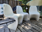 Iconic Mid Century Modern Saarinen style Tulip Oval Dining Table & 6 Panton Chairs, vintage 8