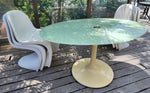 Iconic Mid Century Modern Saarinen style Tulip Oval Dining Table & 6 Panton Chairs, vintage 10