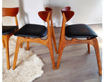 4 REFINISHED Mid Century Modern Walnut Chairs by Deilcraft 10