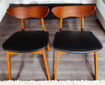 4 REFINISHED Mid Century Modern Walnut Chairs by Deilcraft 6