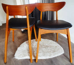 4 REFINISHED Mid Century Modern Walnut Chairs by Deilcraft 8