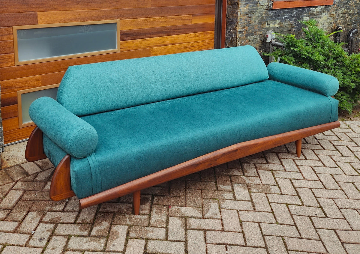 REFINISHED REUPHOLSTERED Mid Century Modern Sofa by Adrian Pearsall 100