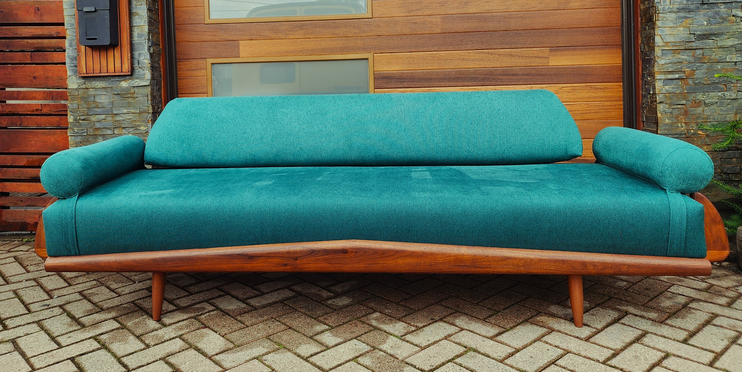 REFINISHED REUPHOLSTERED Mid Century Modern Sofa by Adrian Pearsall 100"