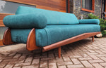 REFINISHED REUPHOLSTERED Mid Century Modern Sofa by Adrian Pearsall 100