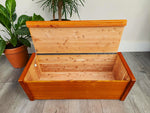 REFINISHED Mid Century Modern Teak Blanket Chest Cedar Lined 51