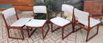 REFINISHED Mid Century Modern Teak Extension Dining Table or Desk 51