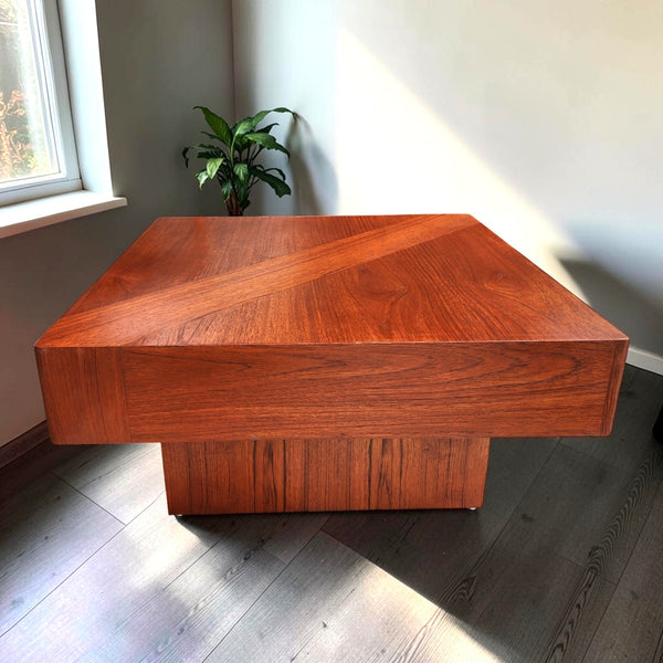 REFINISHED Mid Century Modern Teak Coffee Table by RS Associates