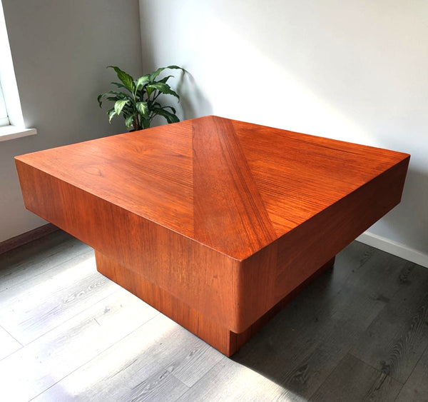 REFINISHED Mid Century Modern Teak Coffee Table by RS Associates