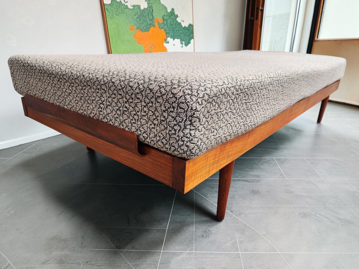REFINISHED Mid Century Modern Teak Daybed