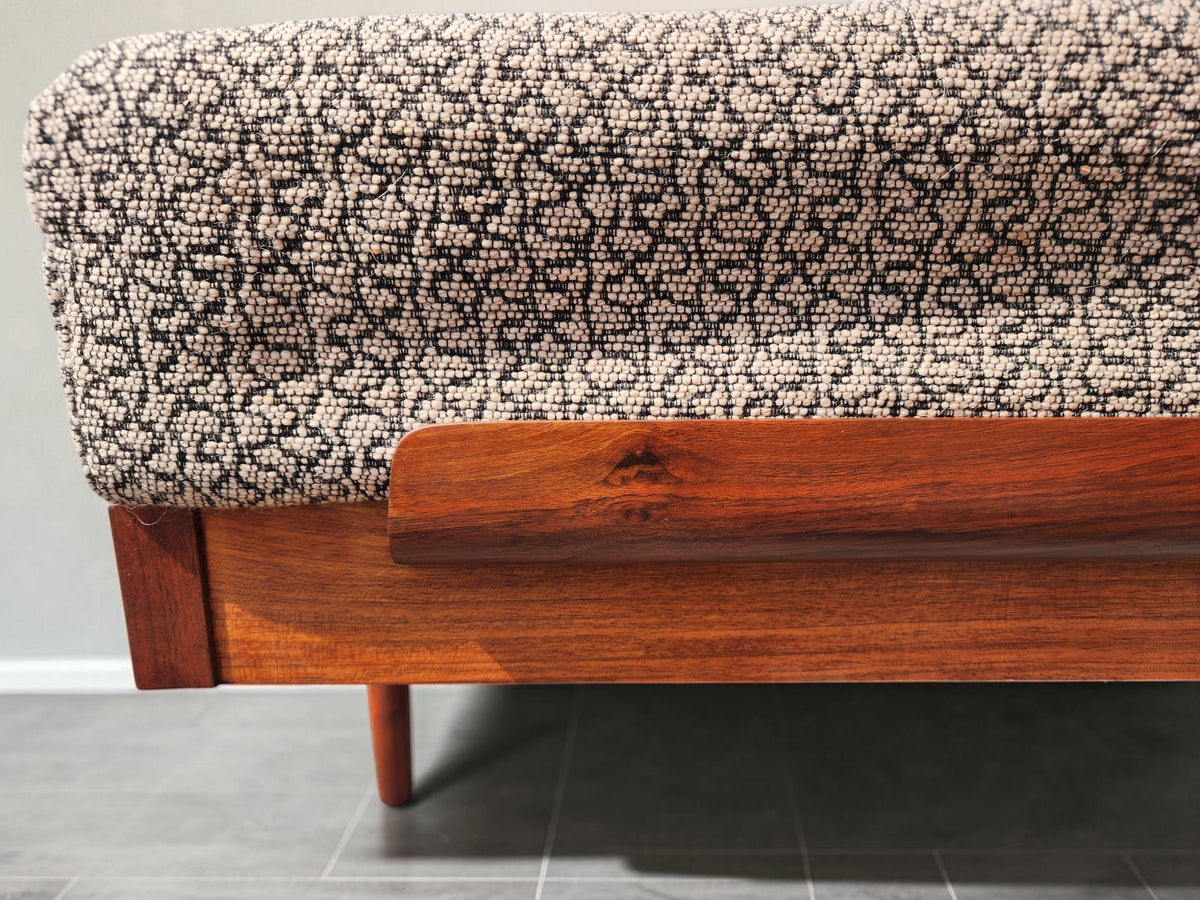 REFINISHED Mid Century Modern Teak Daybed