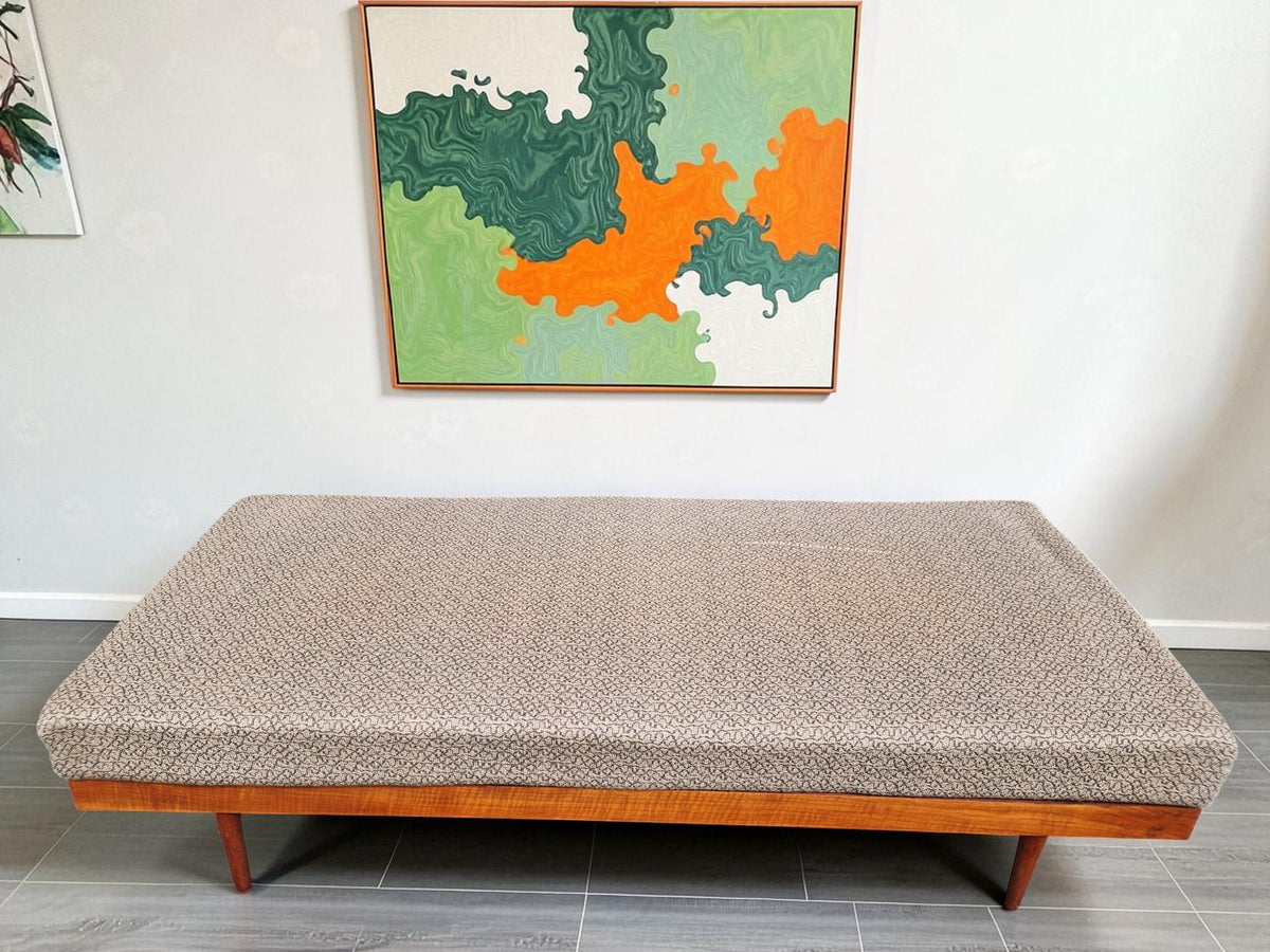 REFINISHED Mid Century Modern Teak Daybed