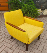 REFINISHED REUPHOLSTERED Mid Century Modern Teak Lounge Chair 12