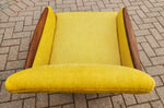 REFINISHED REUPHOLSTERED Mid Century Modern Teak Lounge Chair 6