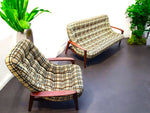 REFINISHED Mid Century Modern R.Huber Teak Scoop Lounge Chair 7