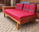 REFINISHED Mid Century Modern Teak Sofa - Bed by Hove Mobler 4