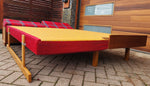 REFINISHED Mid Century Modern Teak Sofa - Bed by Hove Mobler 12
