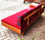 REFINISHED Mid Century Modern Teak Sofa - Bed by Hove Mobler 14