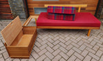 REFINISHED Mid Century Modern Teak Sofa - Bed by Hove Mobler 6