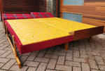REFINISHED Mid Century Modern Teak Sofa - Bed by Hove Mobler 11