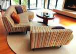 Mid Century Modern V. Kagan style 2-piece Curved Sectional Sofa, NEW FOAM 4