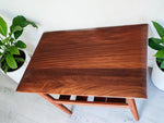 2 REFINISHED MCM SOLID Teak Accent Tables with Shelves by Imperial 7