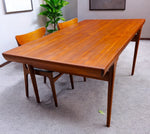 REFINISHED Danish MCM Teak Extension Table by Ib Kofod-Larsen for Faarup 68