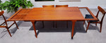 REFINISHED Danish MCM Teak Extension Table by Ib Kofod-Larsen for Faarup 68