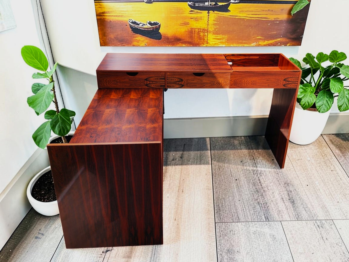 RESTORED Swedish MCM Modular Rosewood Stereo Media Console by T.Kempe