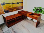 RESTORED Swedish MCM Modular Rosewood Stereo Media Console by T.Kempe 8