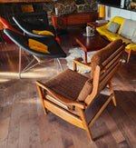 Choose Fabric***RESTORED Mid Century Modern Lounge Chair Reclining, will get NEW Cushions 12