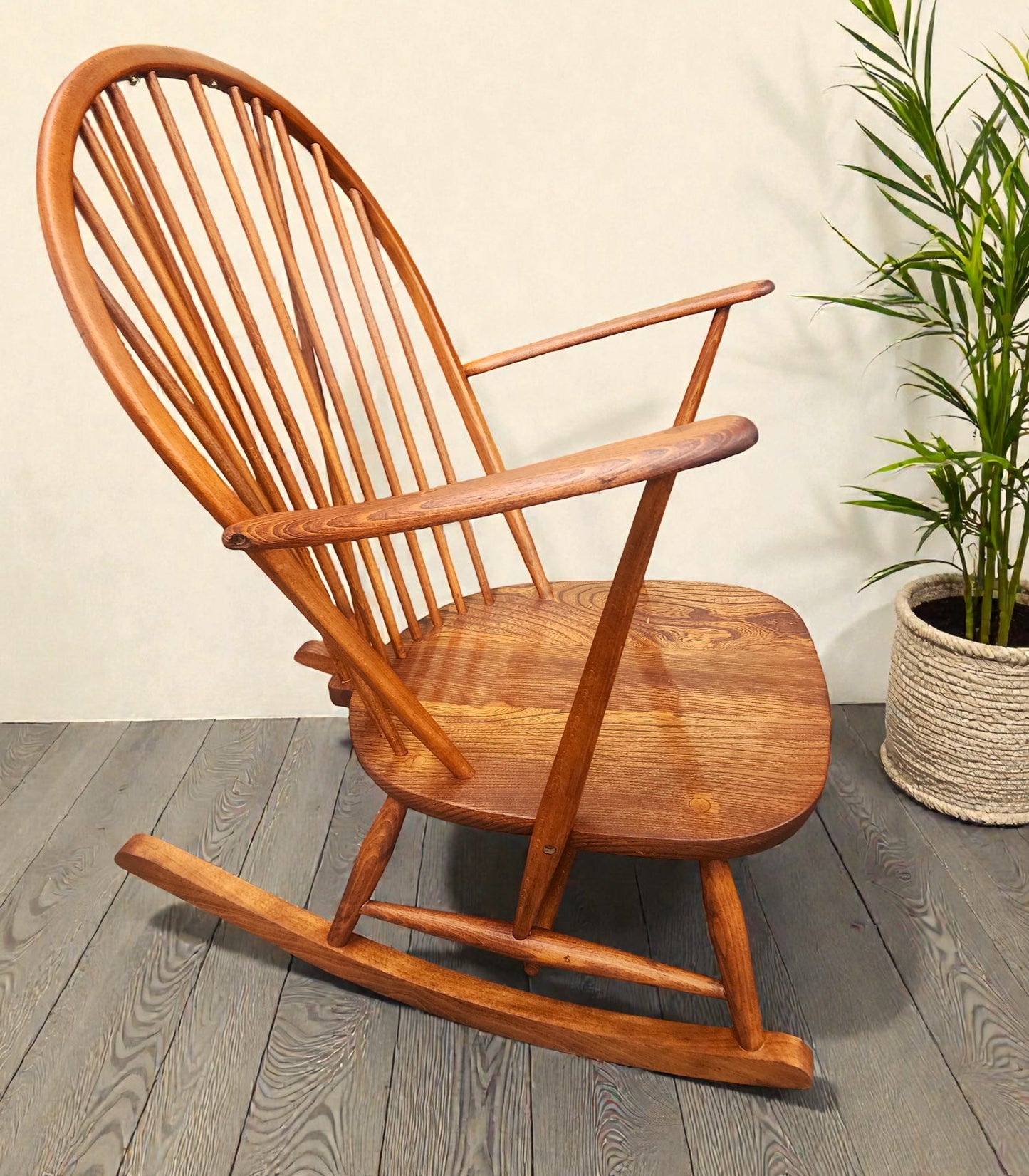 REFINISHED Mid Century Modern Elm Rocking Chair by Ercol