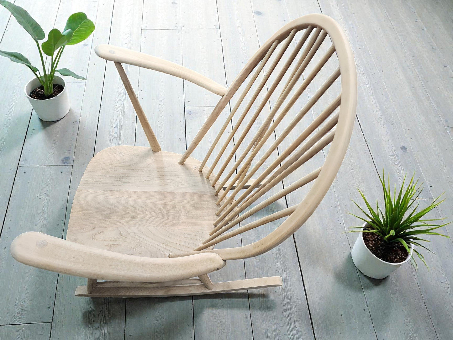 REFINISHED Mid Century Modern Elm Rocking Chair by Ercol