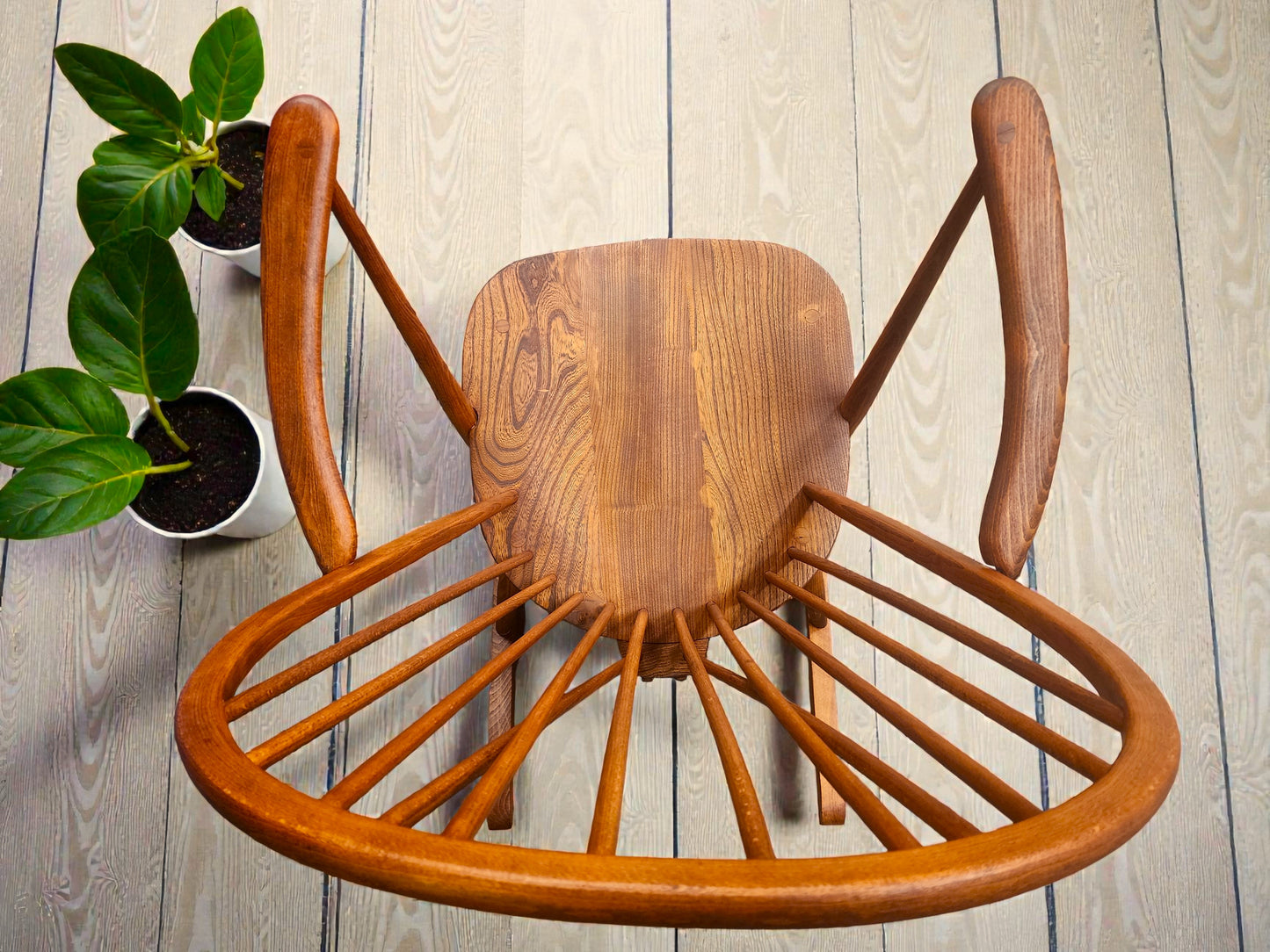 REFINISHED Mid Century Modern Elm Rocking Chair by Ercol