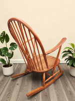 REFINISHED Mid Century Modern Elm Rocking Chair by Ercol 5