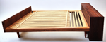 REFINISHED Mid Century Modern Rosewood Bed Double by Swiss Form 3
